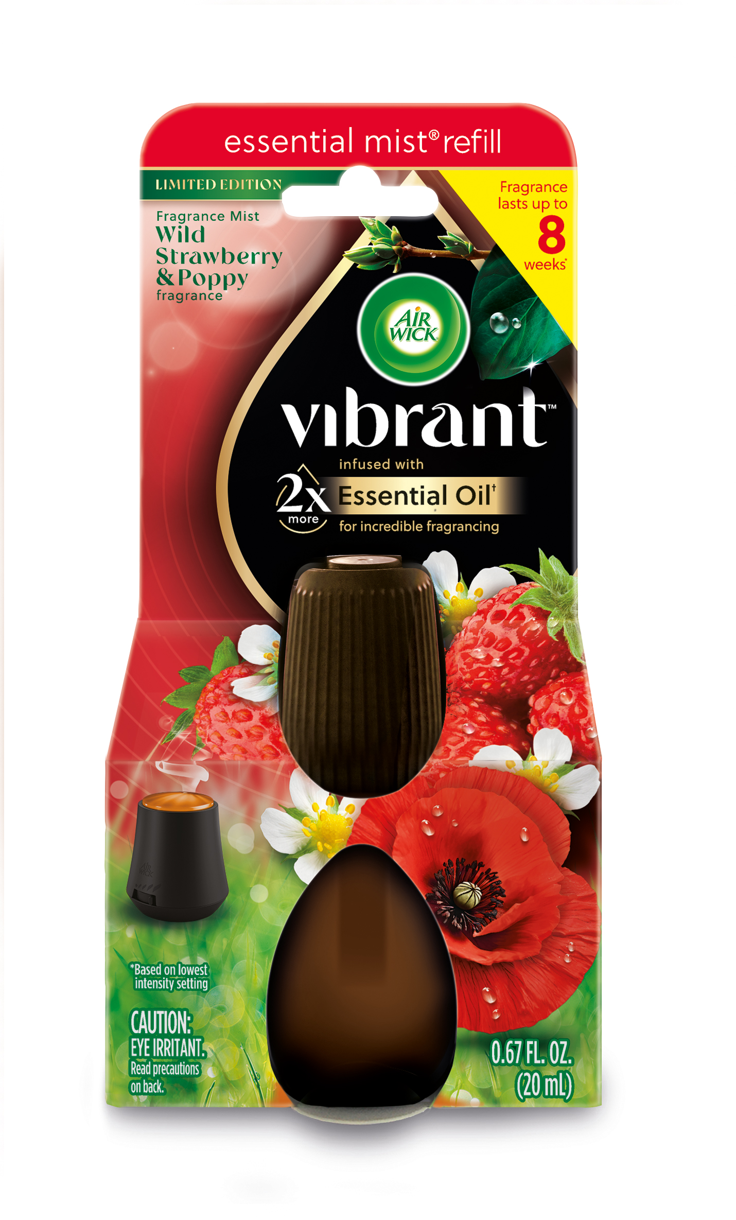 AIR WICK® Essential Mist - Wild Strawberry & Poppy (Vibrant)