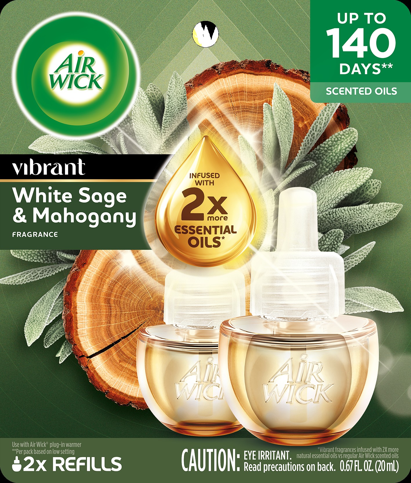 AIR WICK® Scented Oil - White Sage & Mahogany (Vibrant)