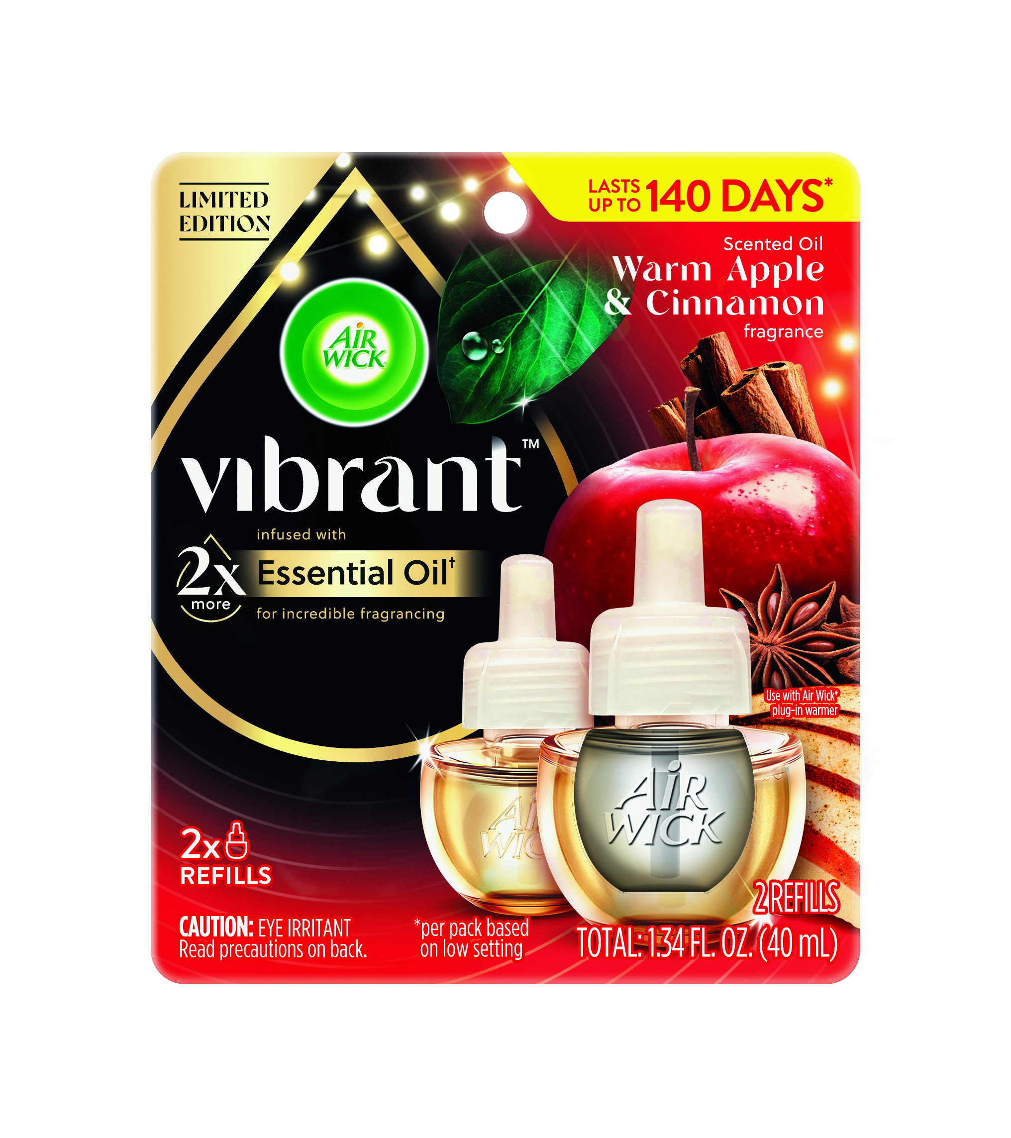 AIR WICK® Scented Oil - Warm Apple & Cinnamon (Vibrant)