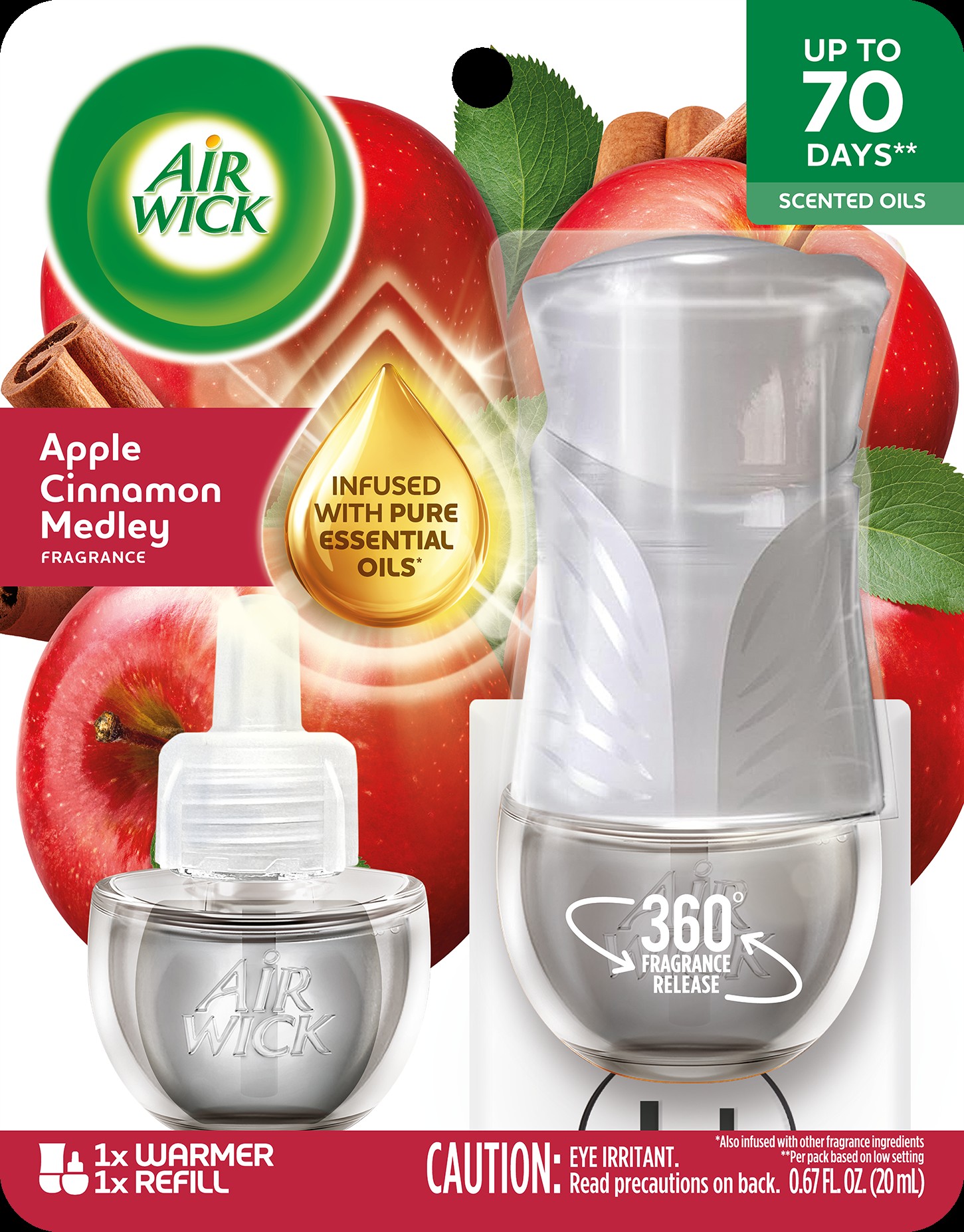 AIR WICK® Scented Oil - Apple Cinnamon Medley - Kit