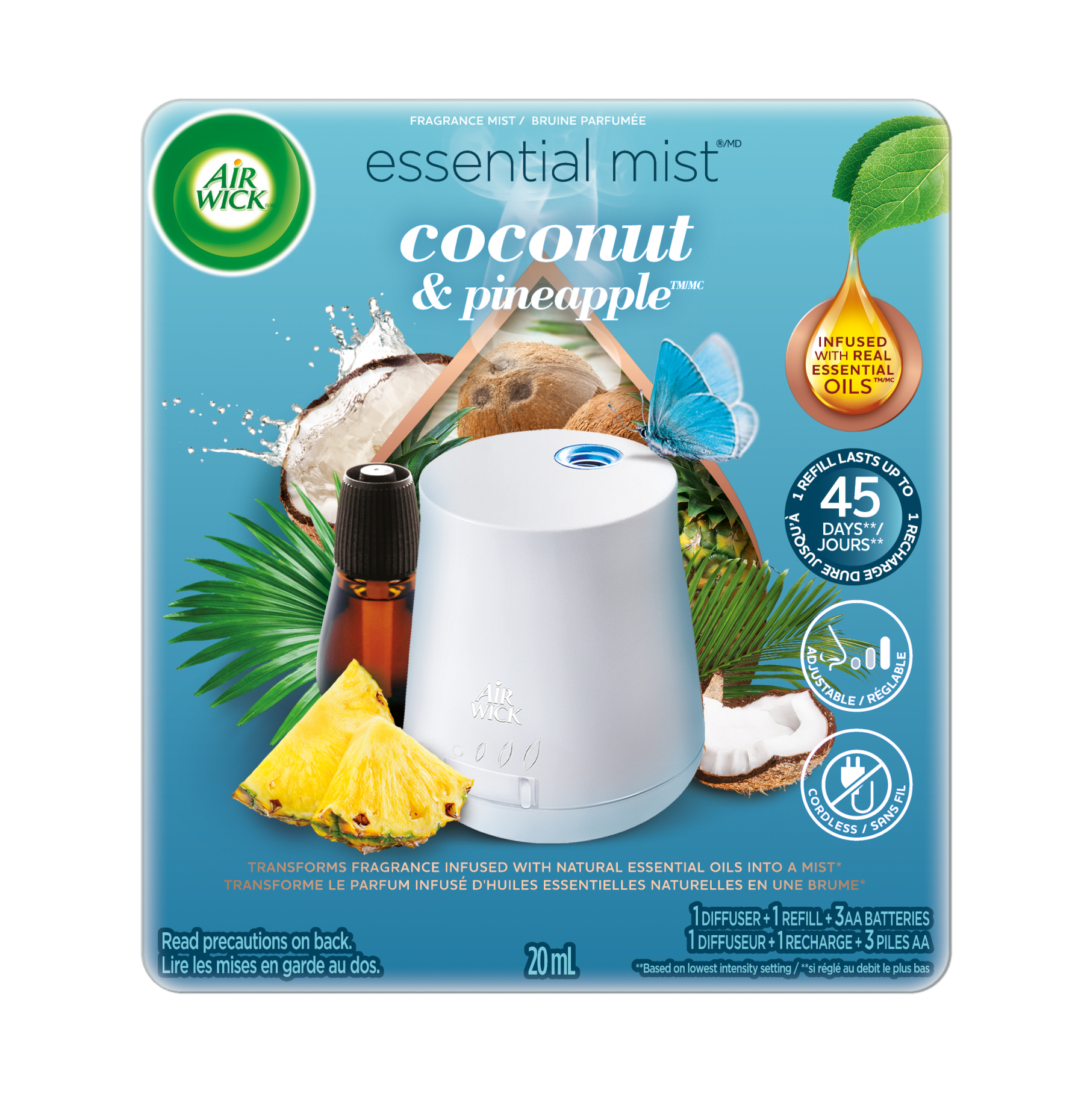 AIR WICK® Essential Mist - Coconut & Pineapple - Kit (Canada) (Discontinued)
