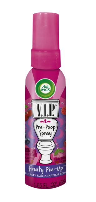 AIR WICK® VIP Pre-Poop Toilet Spray - Fruity Pin-Up (Discontinued)