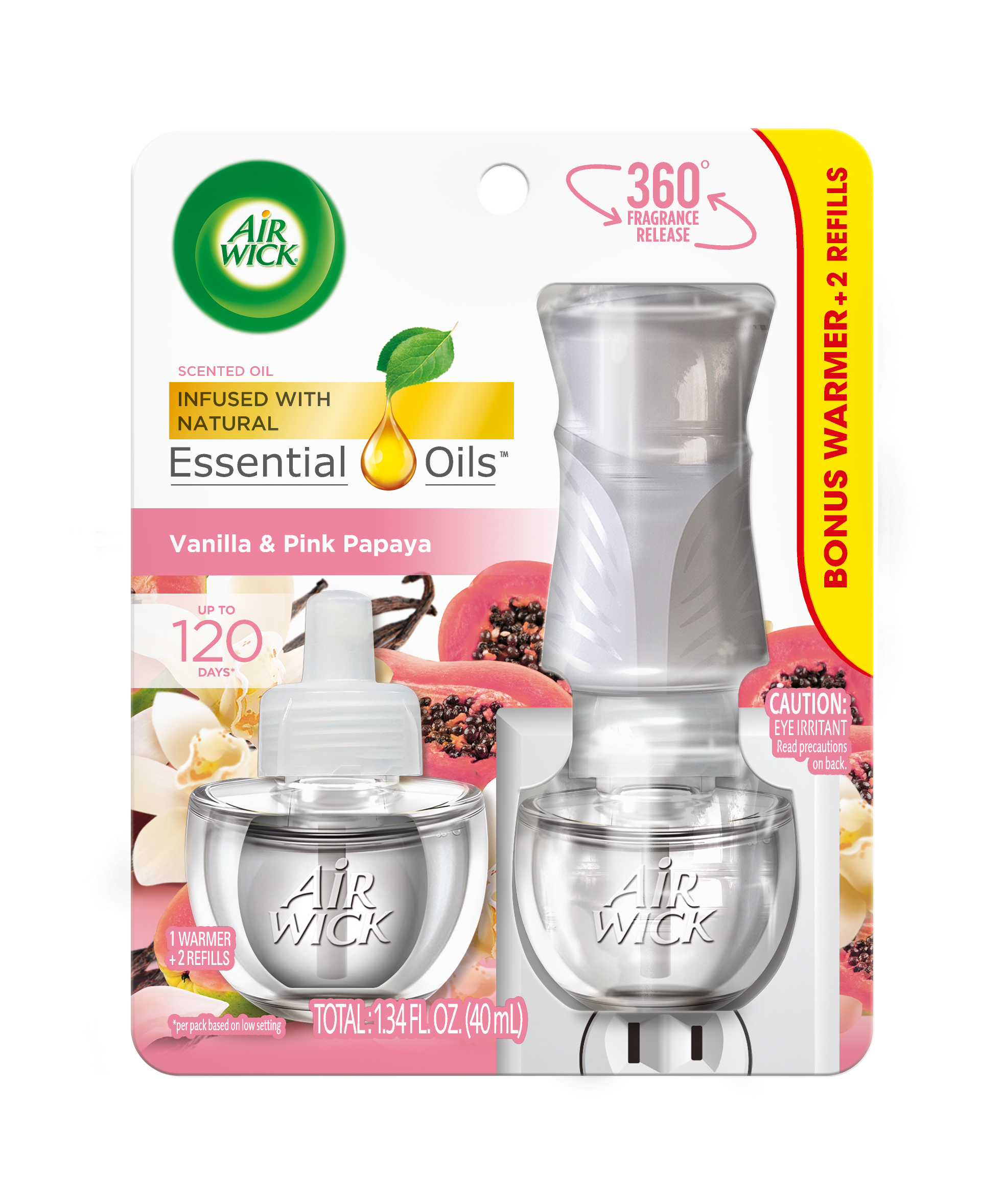 AIR WICK® Scented Oil - Vanilla & Pink Papaya - Kit
